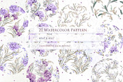21 Watercolor Seamless Pattern, a Pattern Graphic by Knopazyzy (Thumbnail 1 of 17)