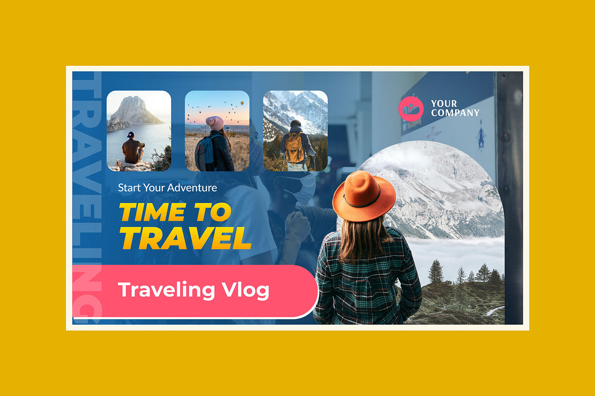 Traveling Youtube Video Thumbnail, a Social Media Template by hekenostudio (Photo 3 of 4)