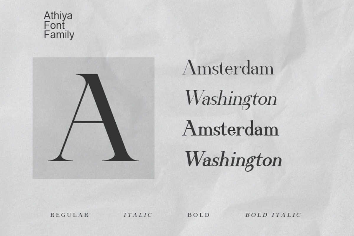 Athiya, a Serif Font by rmdndsign (Photo 2 of 10)