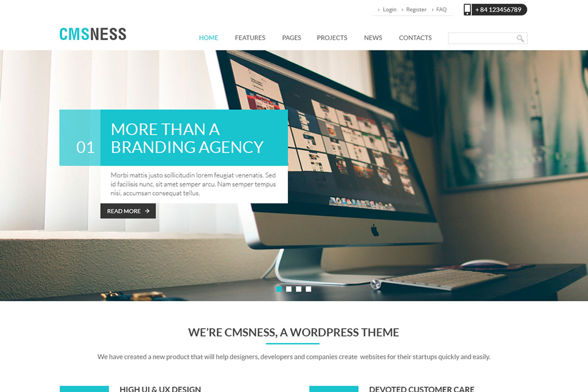 Business WordPress Theme, a WordPress Template by Cmsideas (Photo 2 of 5)