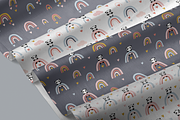 Cute pandas & rainbows  patterns, a Pattern Graphic by Tkoko vectors & patterns (Thumbnail 4 of 6)
