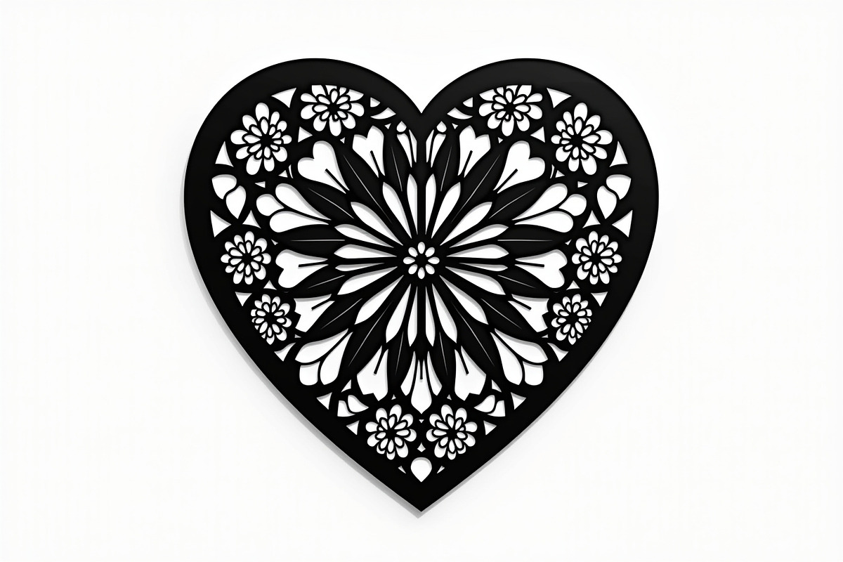 Layered Heart Mandala with Floral, an Illustration by Amazin_art (Photo 13 of 16)