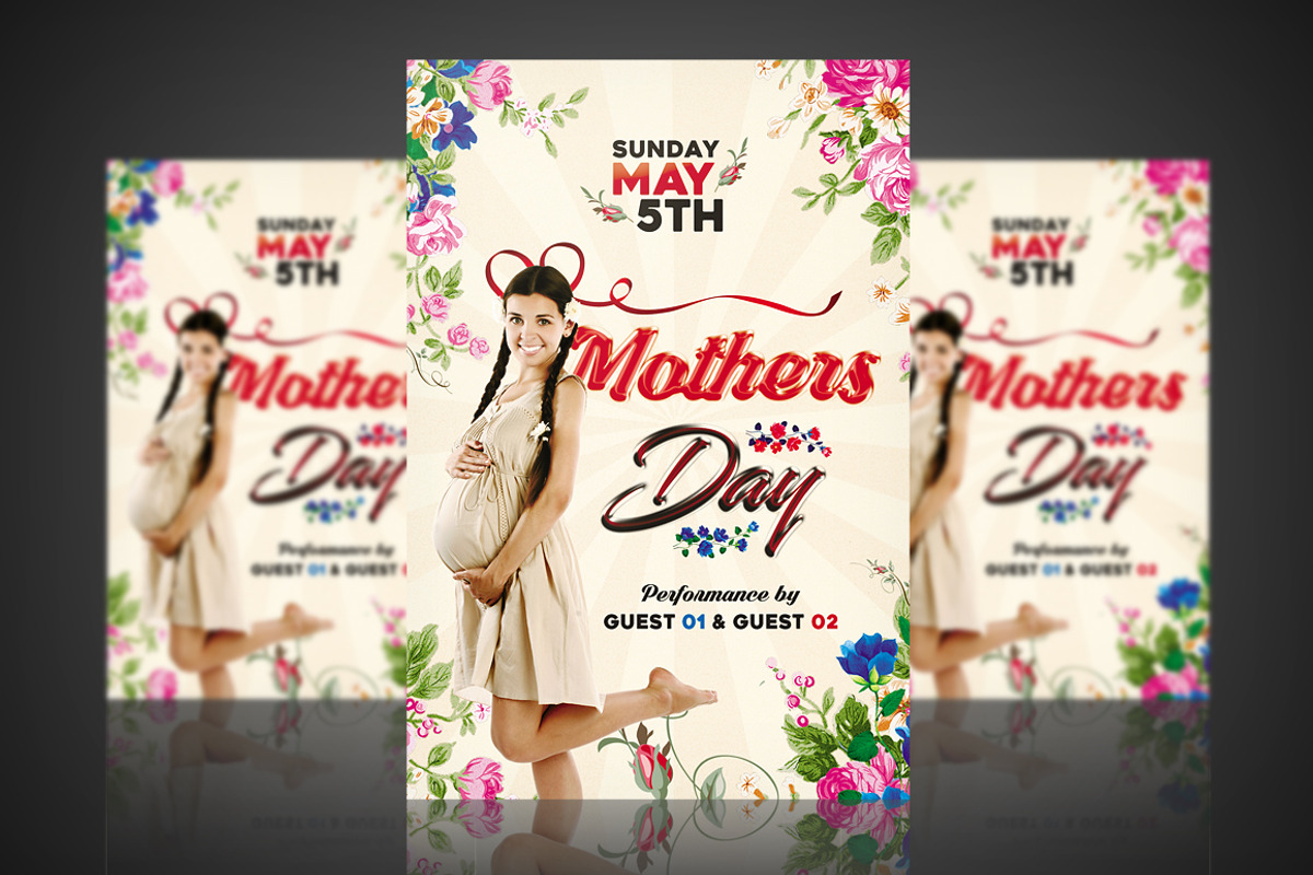 Mother's Day - Flyer / Poster 02, a Flyer Template by VectorMedia (Photo 1 of 8)