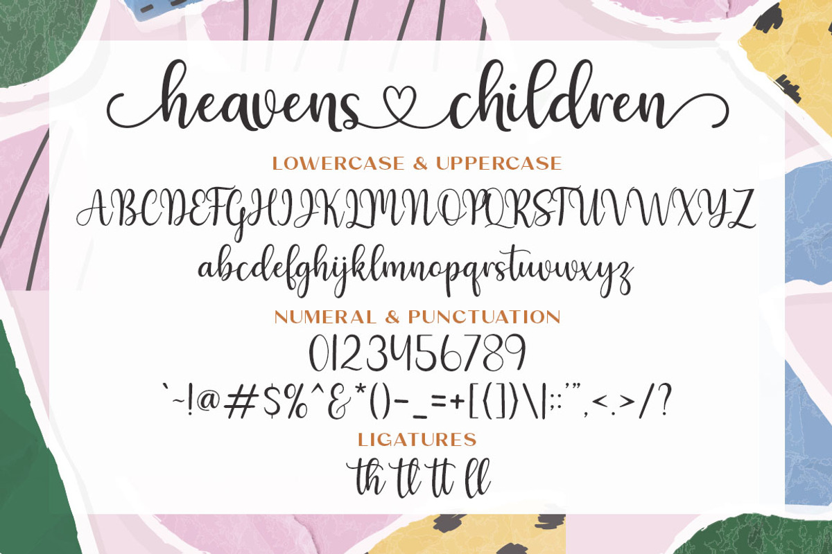 Heavens Children Font duo, a Script Font by Zane Studio (Photo 5 of 8)