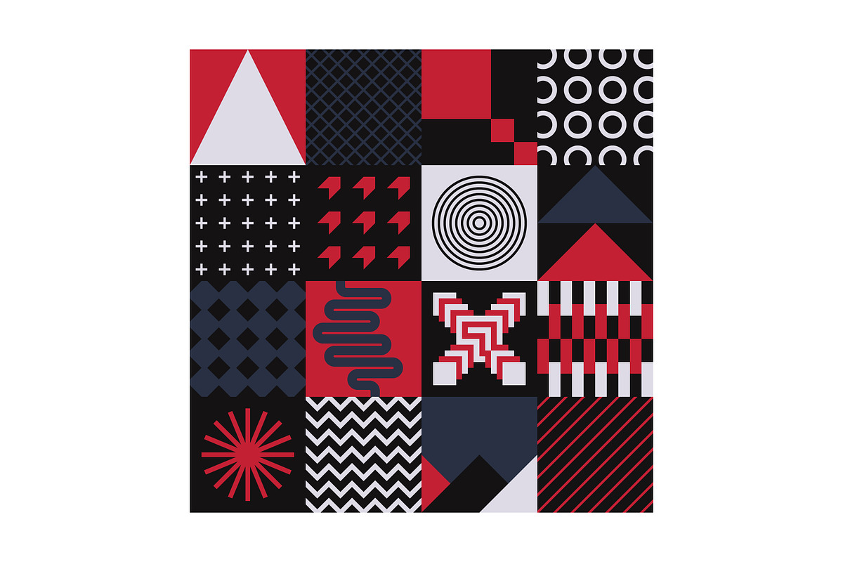 Seamless Geometric Patterns Bundle, a Pattern Graphic by Neo Geo (Photo 2 of 9)