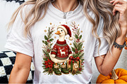 Christmas Silly Goose Floral Boho, a Seasonal Illustration by Sublimation Artist (Thumbnail 6 of 9)