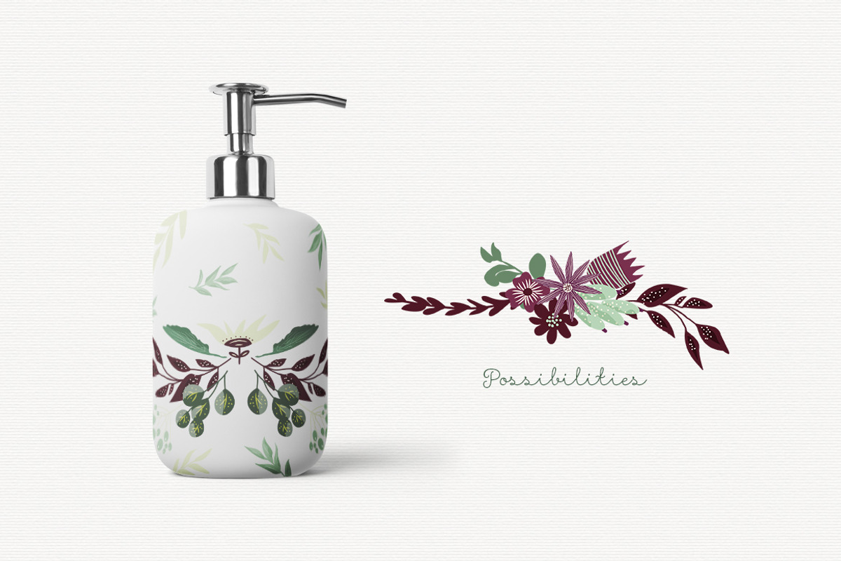 Possibilities - floral elements, a Decorative Illustration by Bloomart Studio (Photo 5 of 6)