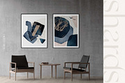 Abstract Navy Blue Watercolor Shapes, a Texture Graphic by Veris Studio (Thumbnail 12 of 21)