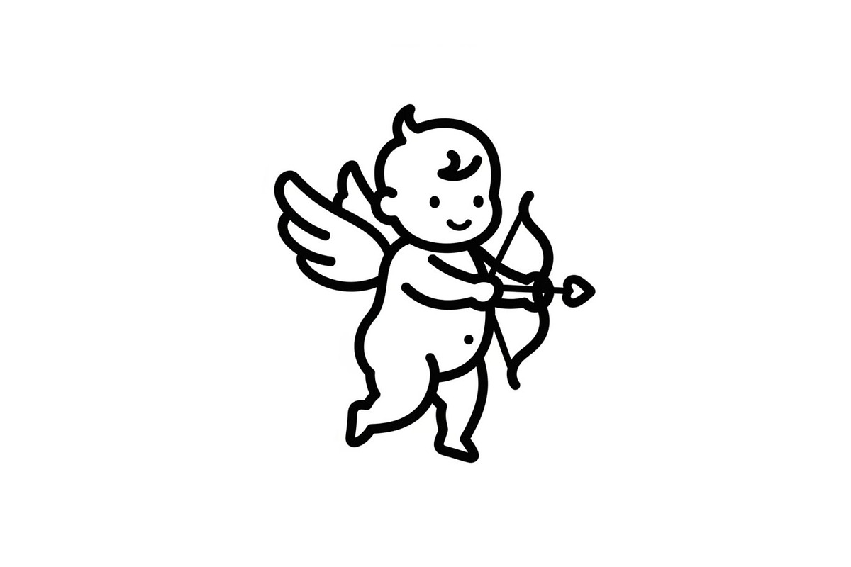 Cupid Angel Valentine Vector Bundle, an Illustration by jahid234 (Photo 7 of 47)