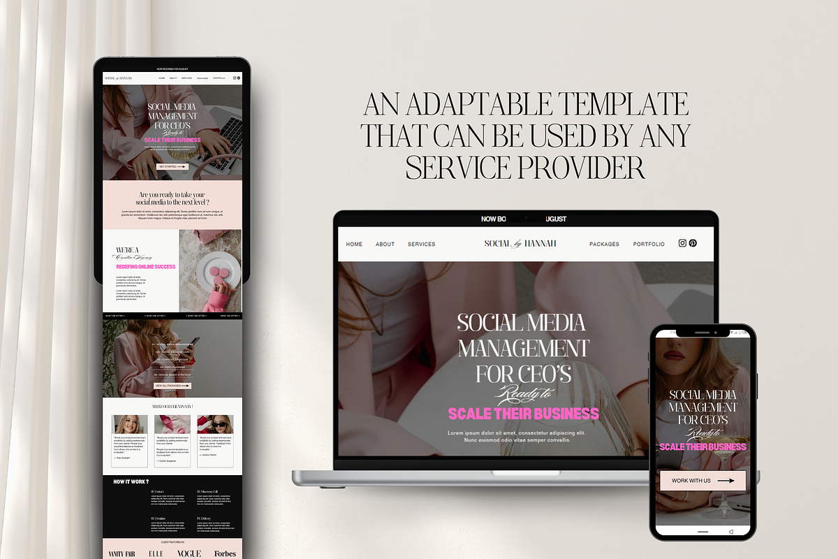 Luxury Canva Website Template, a Landing Page Template by My Template Studio (Photo 8 of 14)