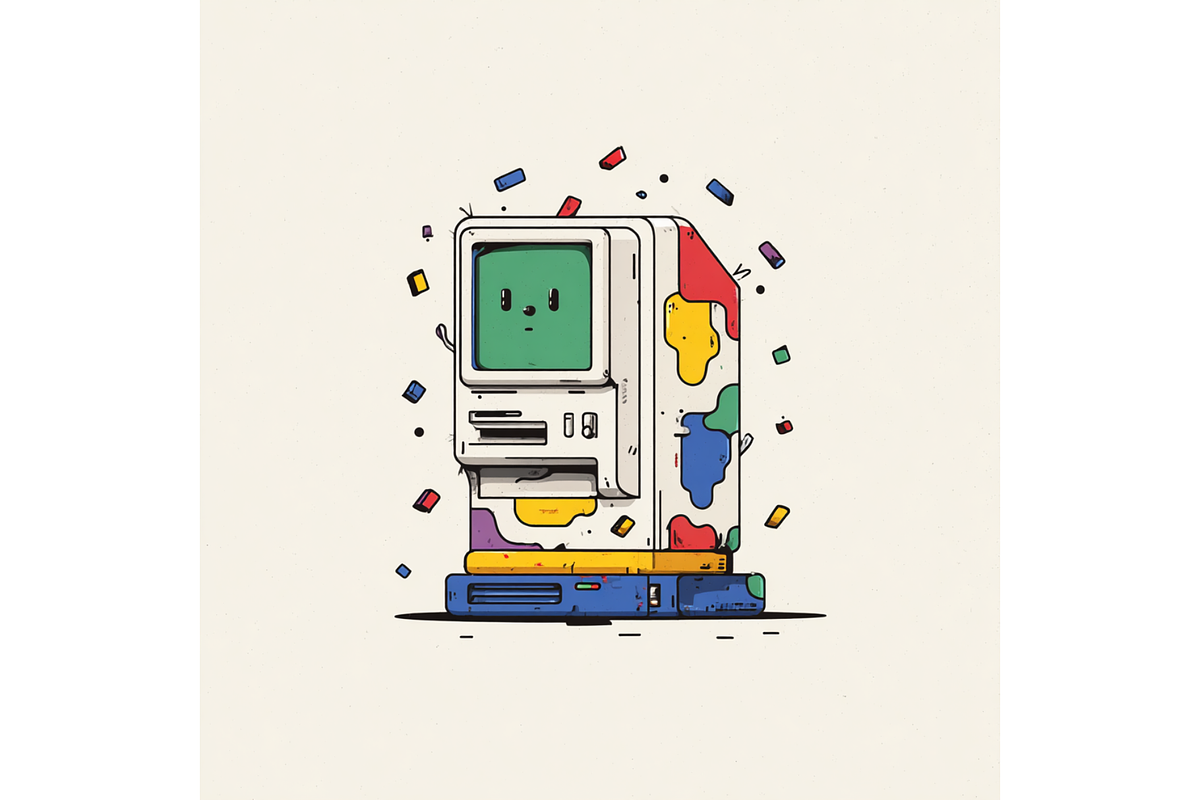 Prompt Retro Technology Sublimation, a Decorative Illustration by Creative design (Photo 6 of 7)