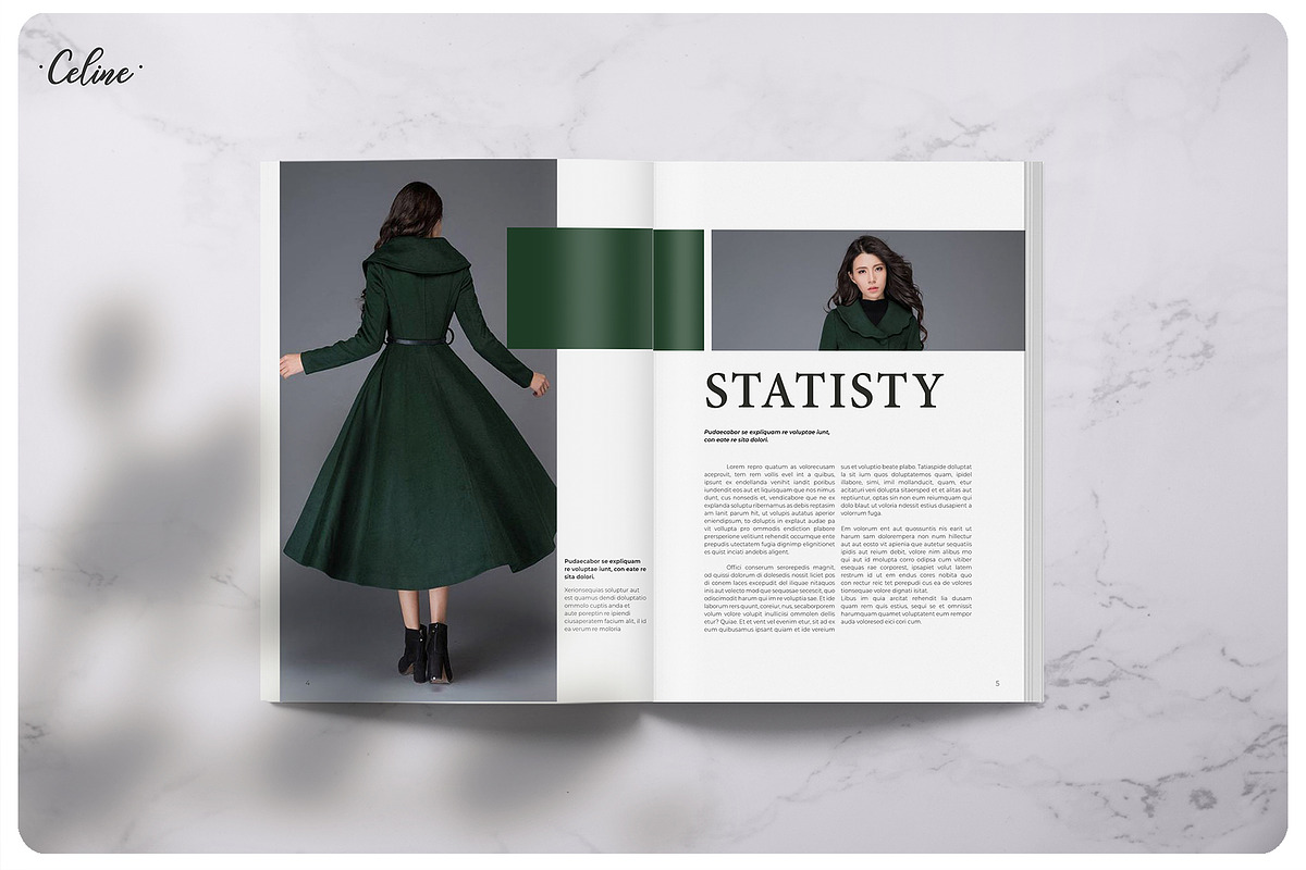 GREENY Nature Magazine Template, a Magazine Template by Celine Studio (Photo 5 of 7)