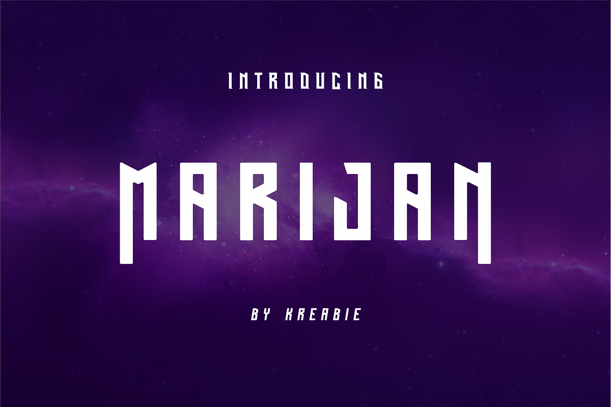 MARIJAN Font, a Symbol Font by Kreabie (Photo 1 of 6)