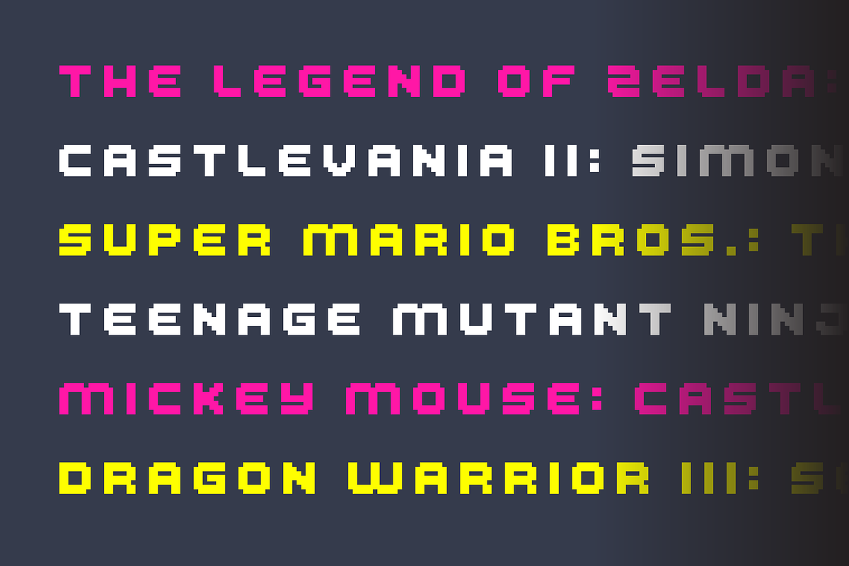 Bitrage Cyrillic Pixel Typeface, a Sans Serif Font by alpercakici (Photo 12 of 17)