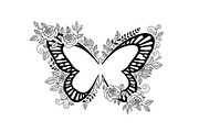 Butterfly Floral Frame SVG Bundle, an Illustration by Creativeshirt (Thumbnail 30 of 31)