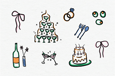 Wedding Party Clipart