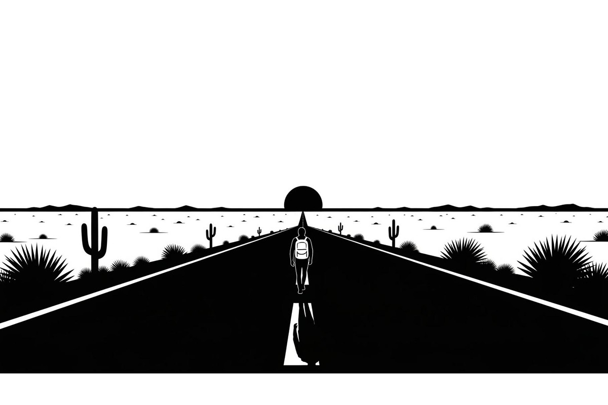 Desert Highway Silhouette Set, an Illustration by musafir_fashion (Photo 13 of 16)