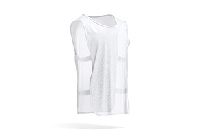 White Football Elastic Vest 3D Model, an Object 3D Model by rebrandy