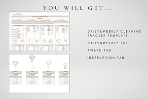 Digital Cleaning Tracker Spreadsheet