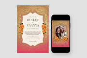 Indian Wedding Invitation Template, a Card Template by BrandPacks (Thumbnail 2 of 5)