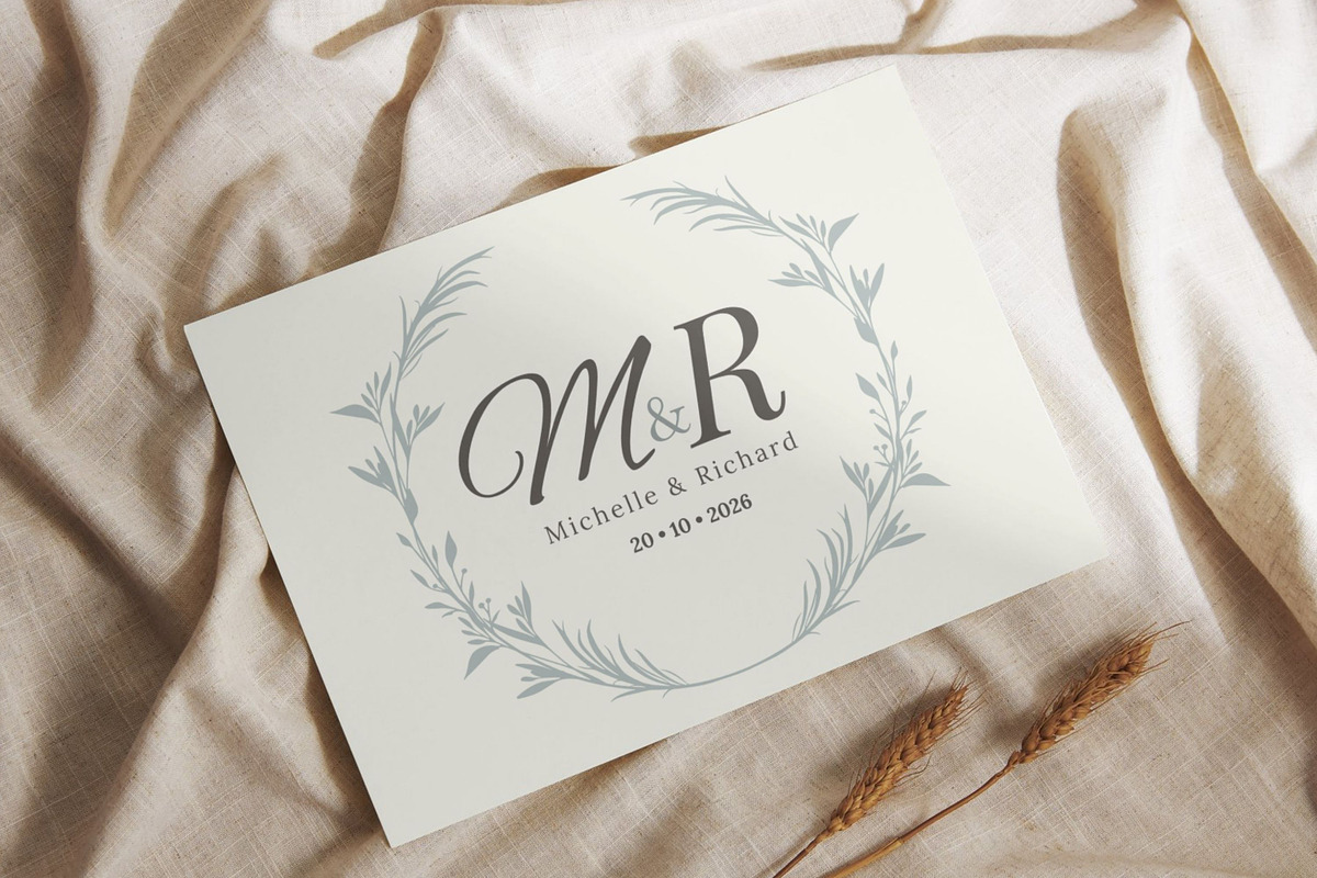 Elegant Monogram Wreath Logo, a Branding & Logo Template by Hell Yeah Designs (Photo 6 of 6)