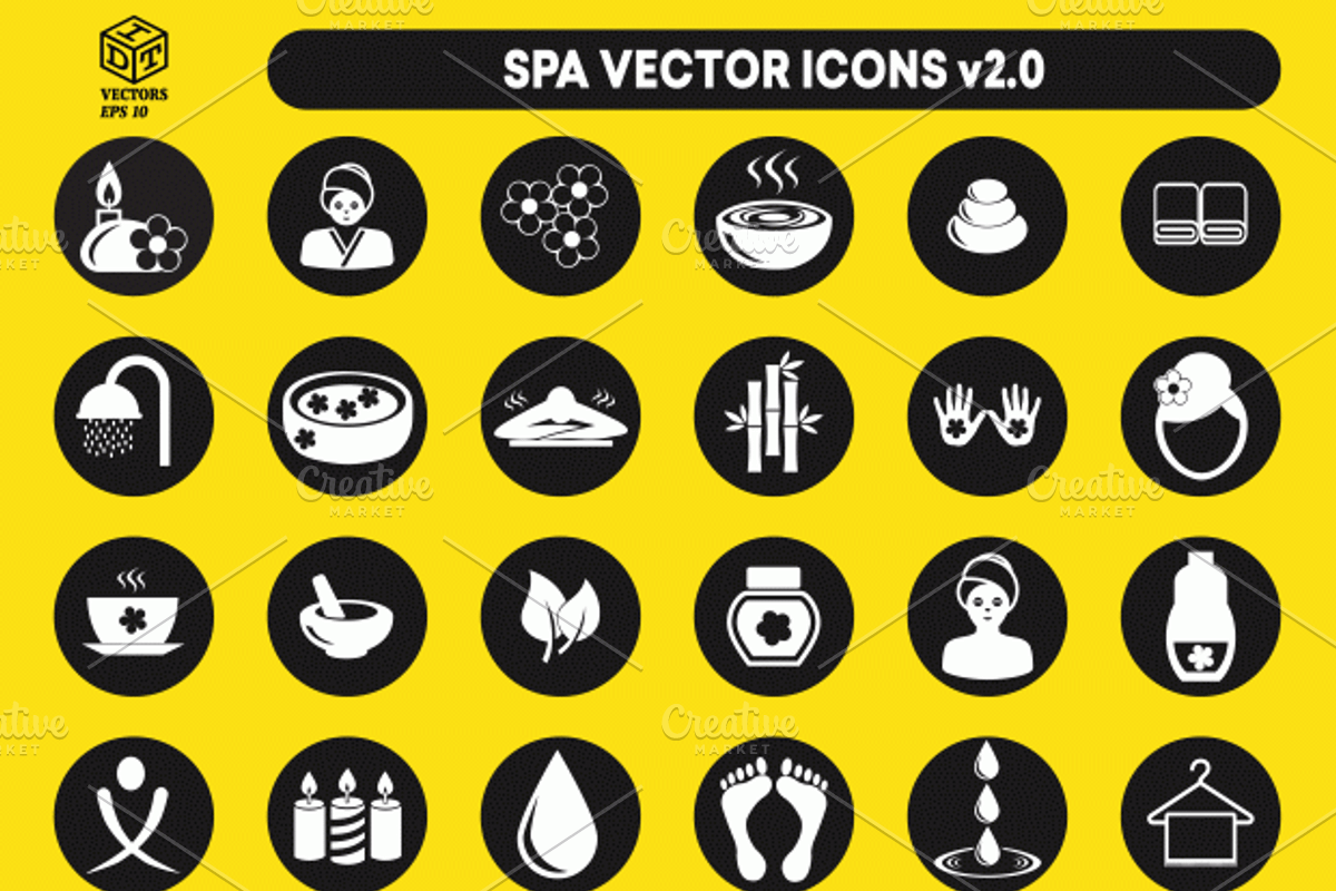 Spa Vector (Icons), a Graphic by Idette Designs™ (Photo 2 of 2)