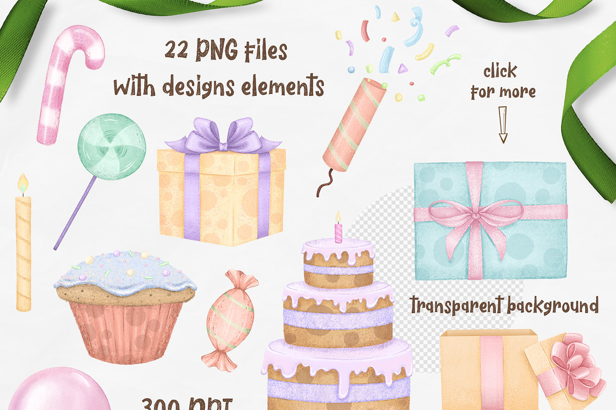 Happy Birthday Cute Animal clip art, an Animal Illustration by ekossa_art (Photo 3 of 4)