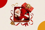 Sleeping Christmas Santa Claus Clipa, an Illustration by SVGArt (Thumbnail 3 of 8)