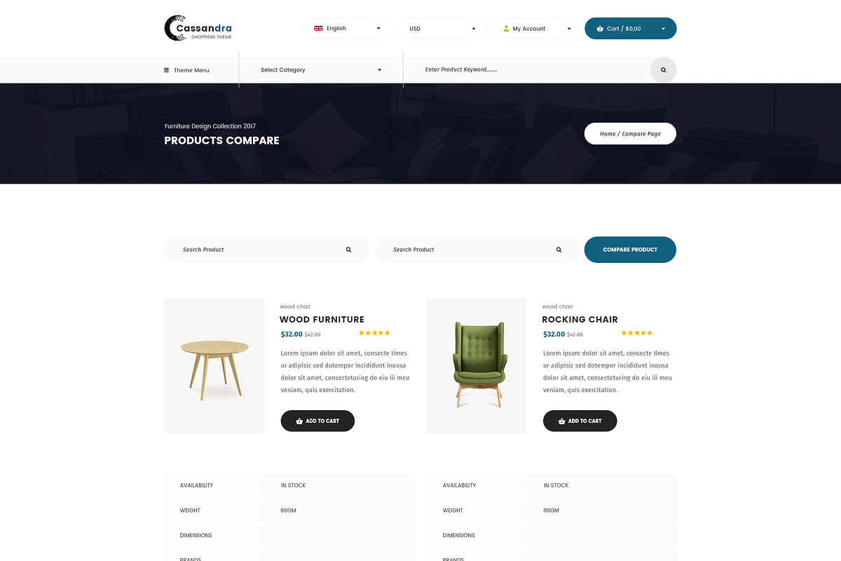 Cassandra - Furniture - Muse Theme, a Websites & App Template by DigitalCenturySF (Photo 6 of 11)
