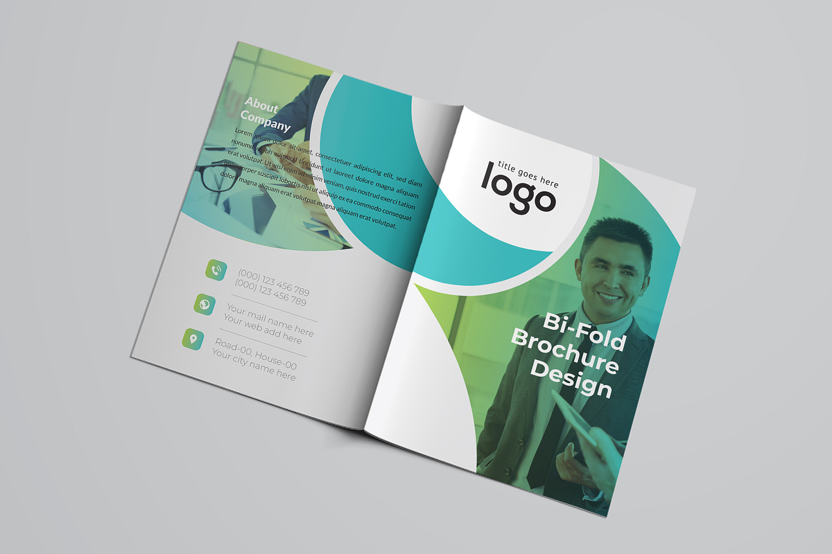 Creative Bifold Brochure, a Brochure Template by ZAAS (Photo 6 of 8)