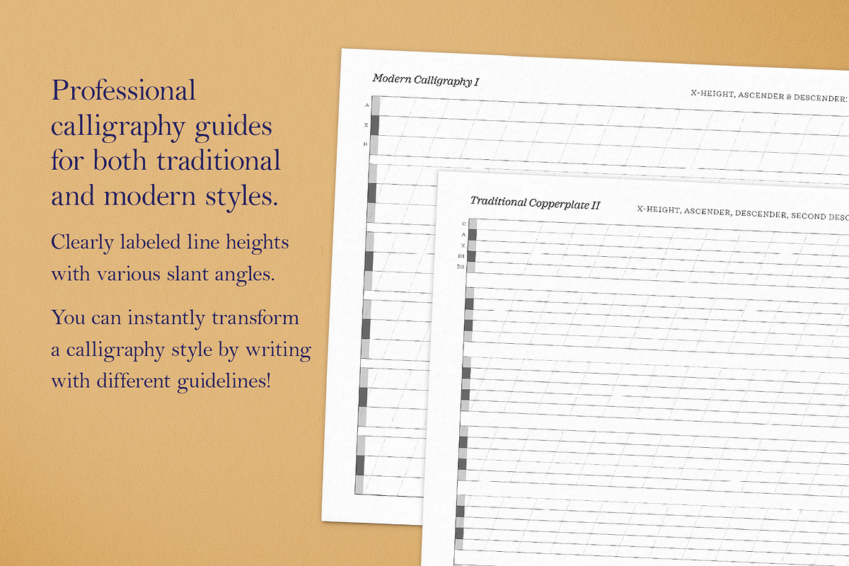 Lettering Guides | Print & Procreate, an Object Graphic by Molly Suber Thorpe (Photo 5 of 10)