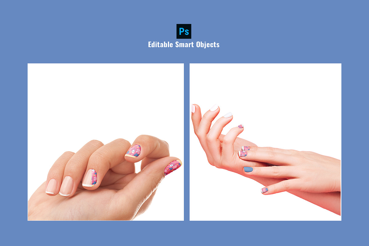 Manicured Nails Art Mockup, a Product Mockup by Designertale (Photo 2 of 6)