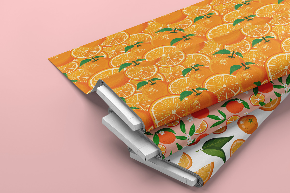 Orange Seamless Pattern, a Pattern Graphic by Digital Studio (Photo 4 of 5)
