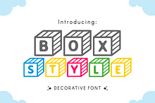 Box Style - Kids Font Types