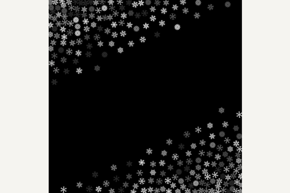 Snowfall with random snowflakes, a Background Graphic by Swillklitch