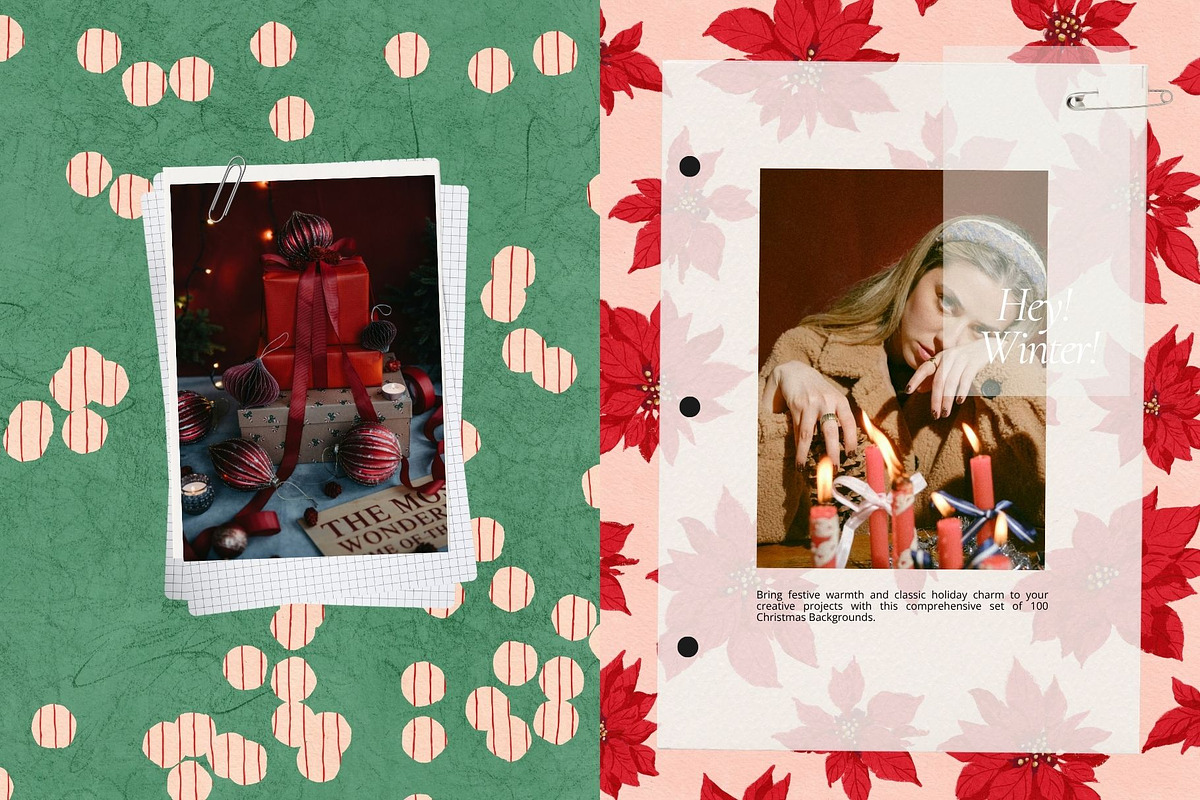 100 Christmas Backgrounds, a Background Graphic by PaperJamLab (Photo 15 of 18)