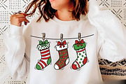 Christmas stockings PNG, an Illustration by Libby Wishes (Thumbnail 3 of 6)