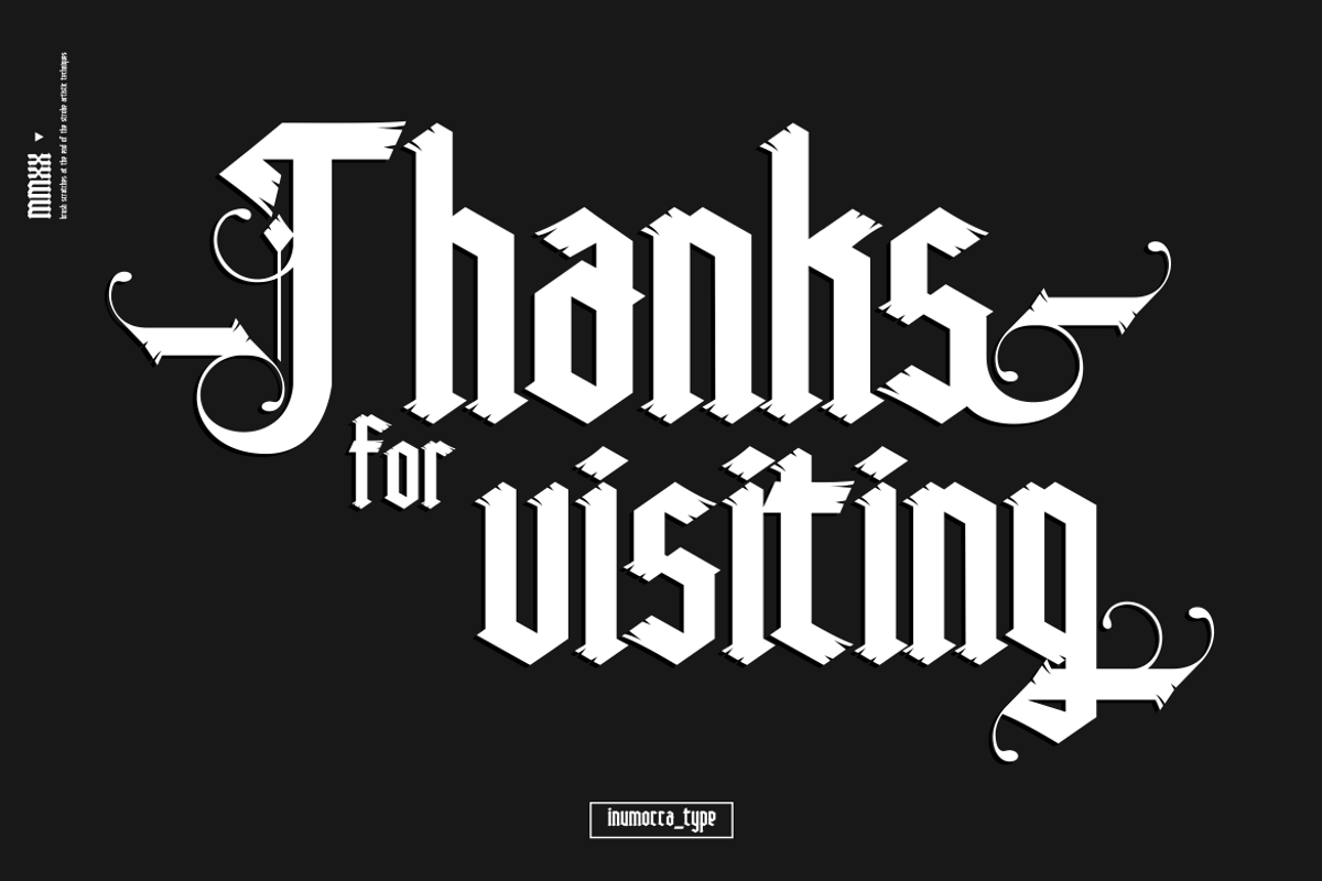 High Rise, a Blackletter Font by inumocca_type (Photo 11 of 11)