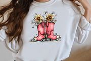 Whimsical floral western clipart, an Illustration by Designworld (Thumbnail 8 of 8)