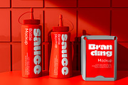 Sauce Bottle Mockup, a Product Mockup by graphypix (Thumbnail 1 of 4)