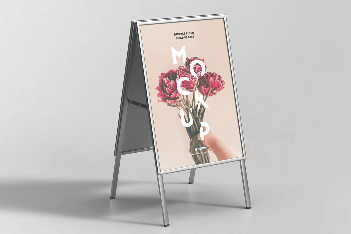 Double Sided Snap Frame Mockup, an Advertising Mockup by DesignRushMarket (Photo 7 of 8)