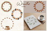 Watercolor Coffee Clipart/Pattern, a Food Illustration by Andre_Eva (Thumbnail 5 of 10)