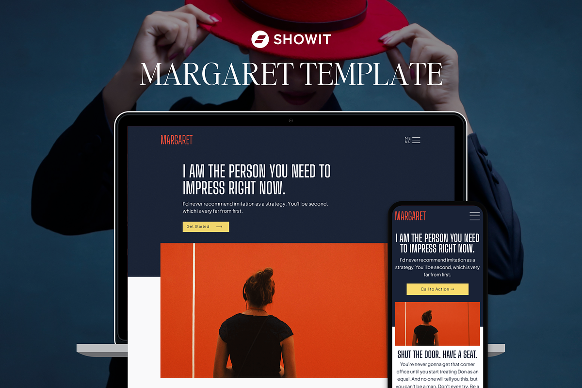 Margaret - Showit Website Template, a Landing Page Template by The Lovely Geek (Photo 1 of 4)