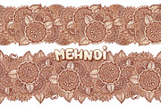 20 Indian mehndy style elements, a Pattern Graphic by Art of Sun (Thumbnail 6 of 7)