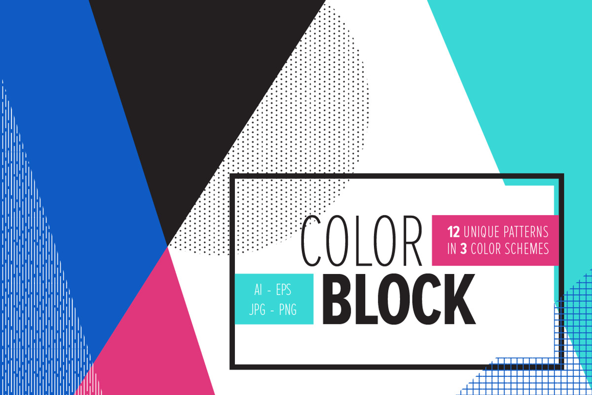 COLOR BLOCK Backgrounds, a Pattern Graphic by Anugraha Design (Photo 1 of 7)