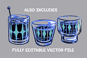 Mid century modern cocktails, an Illustration by Serifs & Whiskey (Thumbnail 3 of 3)