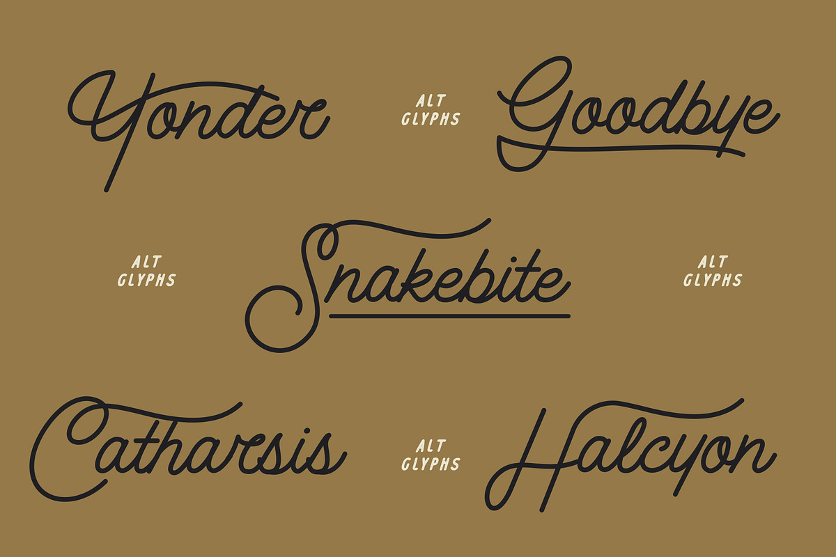Bite the Bullet Typeface, a Handwritten Font by Yeahright Type (Photo 3 of 3)