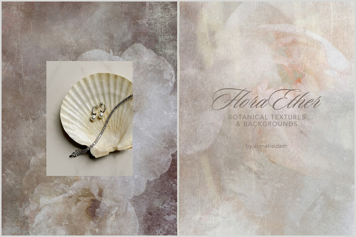 Flora Ether Botanical Backgrounds, a Background Graphic by alonahaidash (Photo 10 of 16)