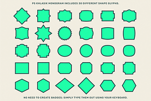 3 Letter Monogram Maker - PS Khlasik