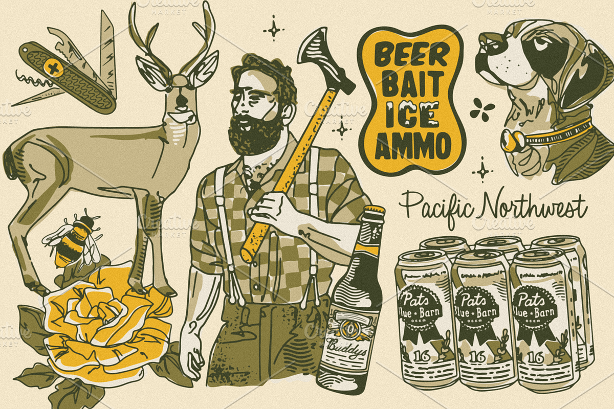 Oregon Campout: Patterns + Graphics, a Pattern Graphic by Bruised Goods (Photo 15 of 21)